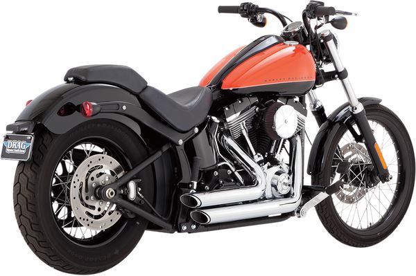 Vance & Hines Shortshots Staggered Exhaust System SS For HD FLS 1690 12-17 17225