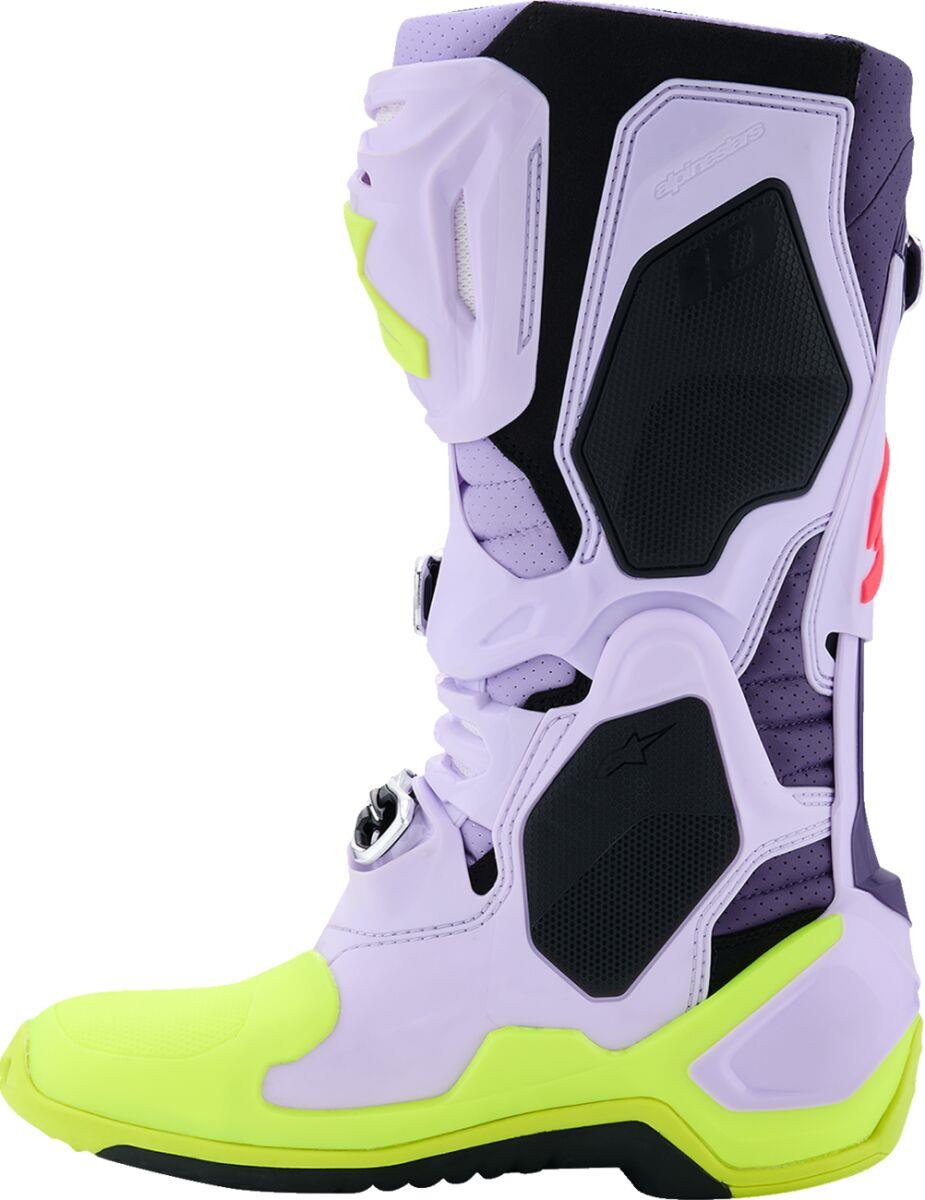 ALPINESTARS Tech 10 Supervented Boots PURPLE/YELL/DIVA PNK 2025 Model