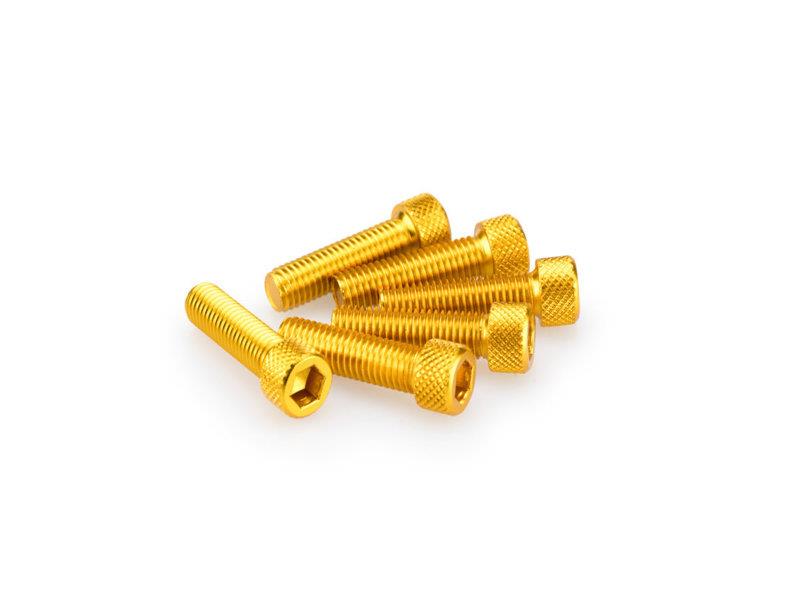 PUIG M5 30mm Allen Screws x 6 Yellow Universal 0473G