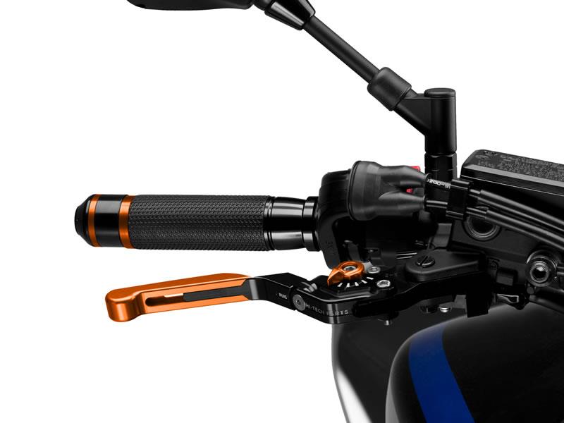 Puig Extendable Folding V3 Brake (Orange Extender With Blue Selector) Orange 8913F
