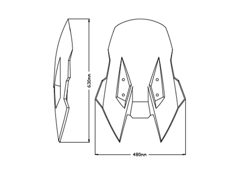 Puig Touring Screen Clear 120VA