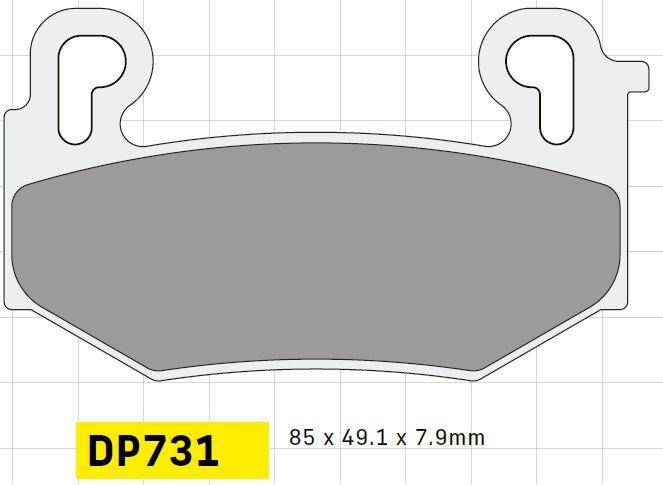 Dp Brakes Standard DP Sintered Brake Pads For BMW R 1300 GS 2023-2026 DP731