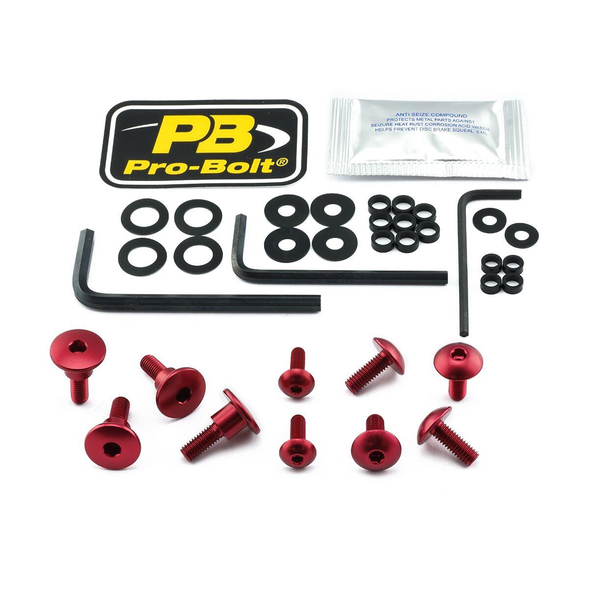 Pro Bolt Aluminium Fairing Bolt Kit For Kawasaki Z 800 2013-2016 FKA237R