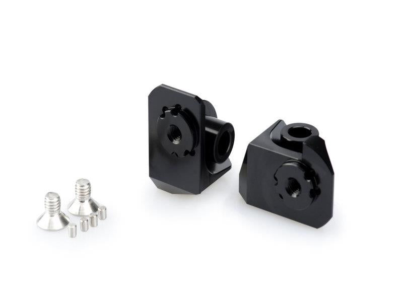 Puig Adjustable Footpeg Adaptors Black 7004F