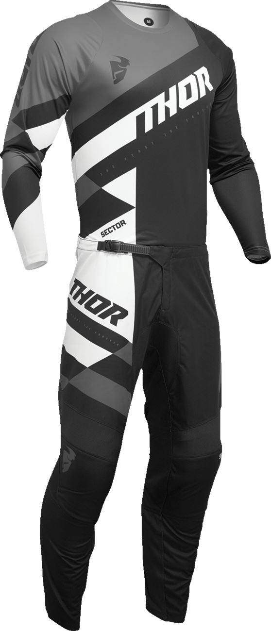 Thor Jersey Youth Sector Checker Black/Grey 24 Model