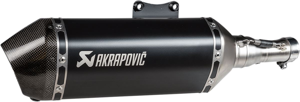 Akrapovic Slip-On Scooter Muffler SS/CF Black For Vespa Primavera 125 IGET 21-22 S-VE125SO3-HZBL