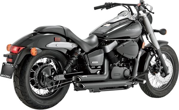 Vance & Hines Shortshots Staggered Exhaust System Honda VT 750 C2B 04-22 48419
