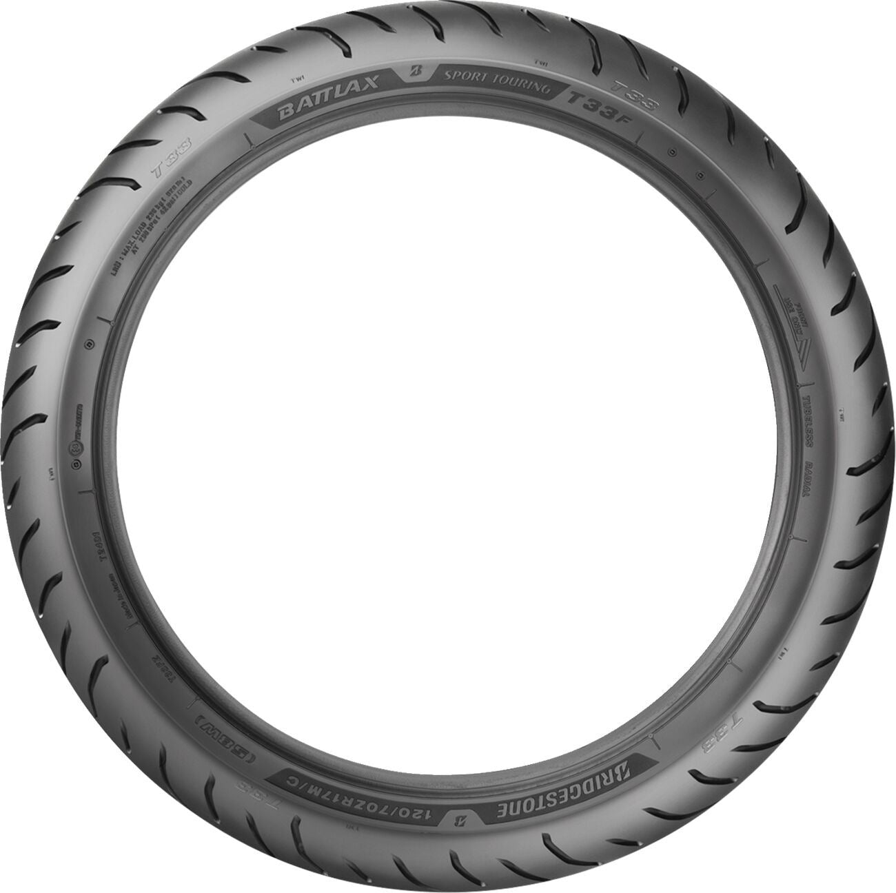 BRIDGESTONE T33 120/70ZR17 (58W) TL Motorcycle Tyre