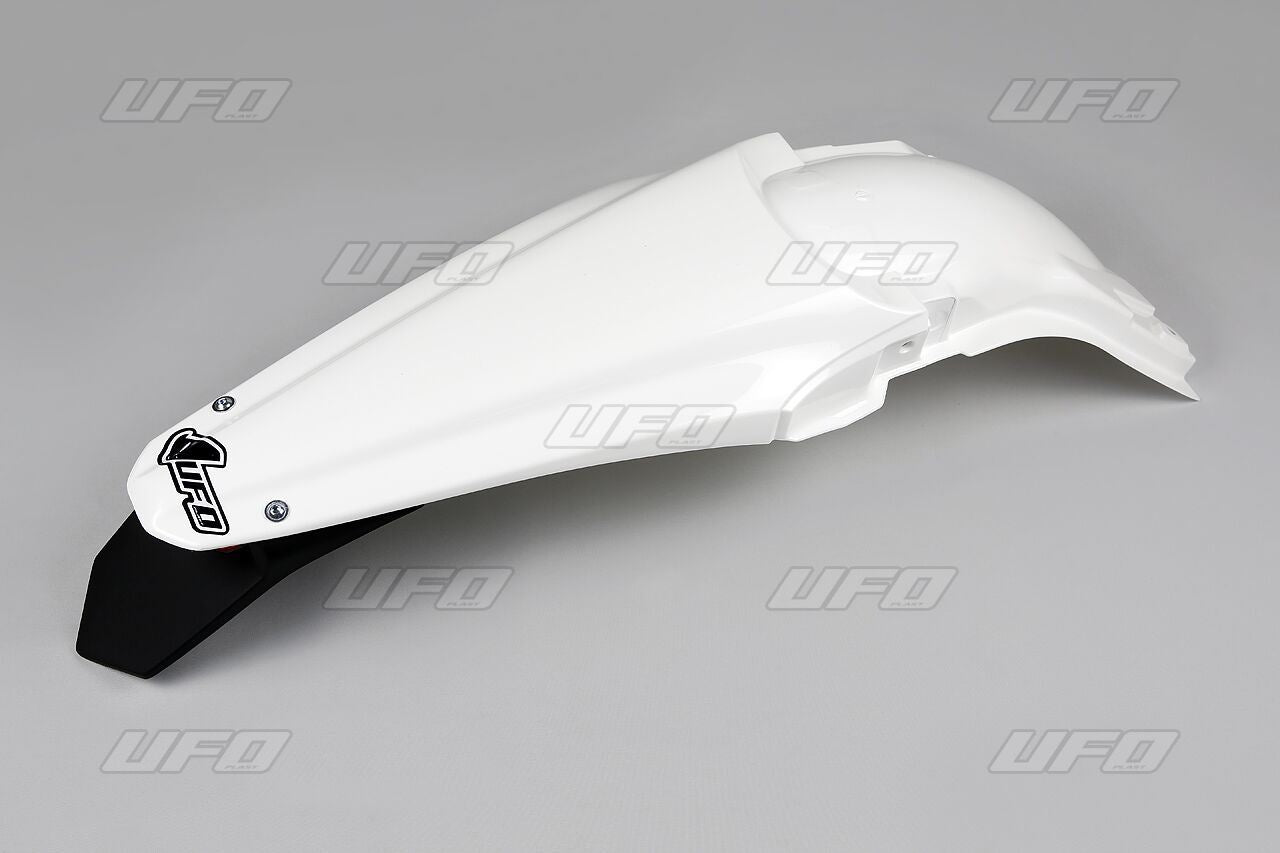 UFO ENDURO REAR FENDER W/ LED-LIGHT KAWASAKI KXF250/450 WHITE KA04722047