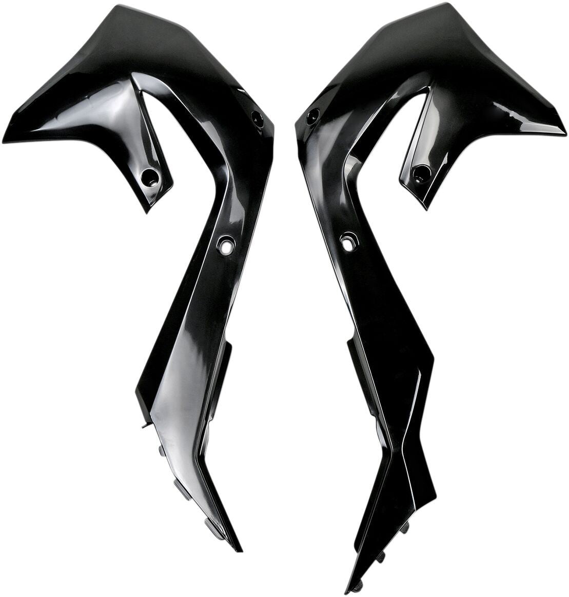 UFO Radiator Covers For Kawasaki KX 250-450 19-24 Black KA04751-001