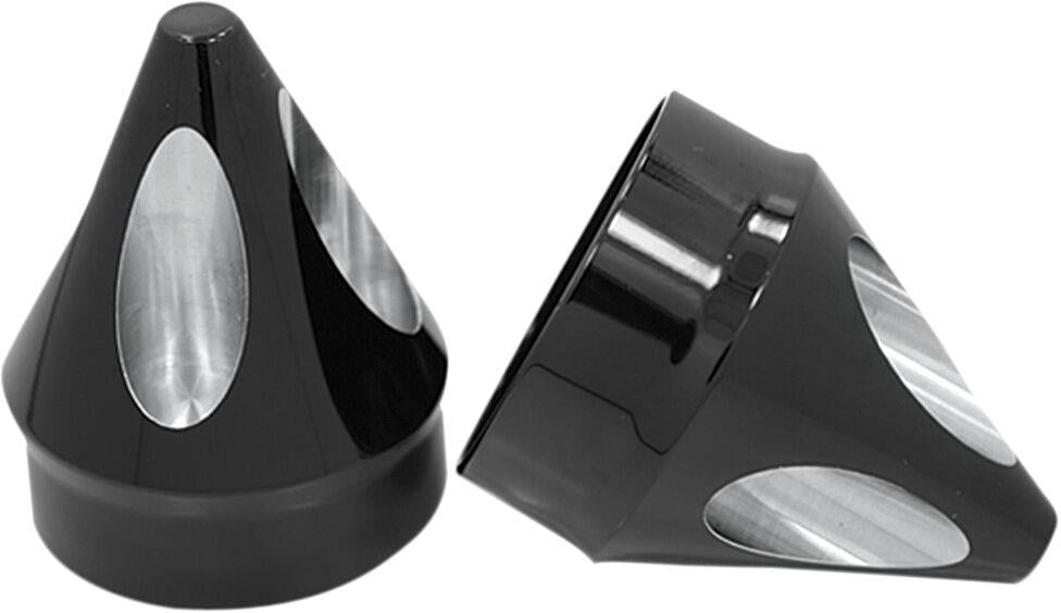 Avon Grips Front Axle Nut Cover For Harley FLHRXS 1868 2007-2024 AXL-SPK-ANO