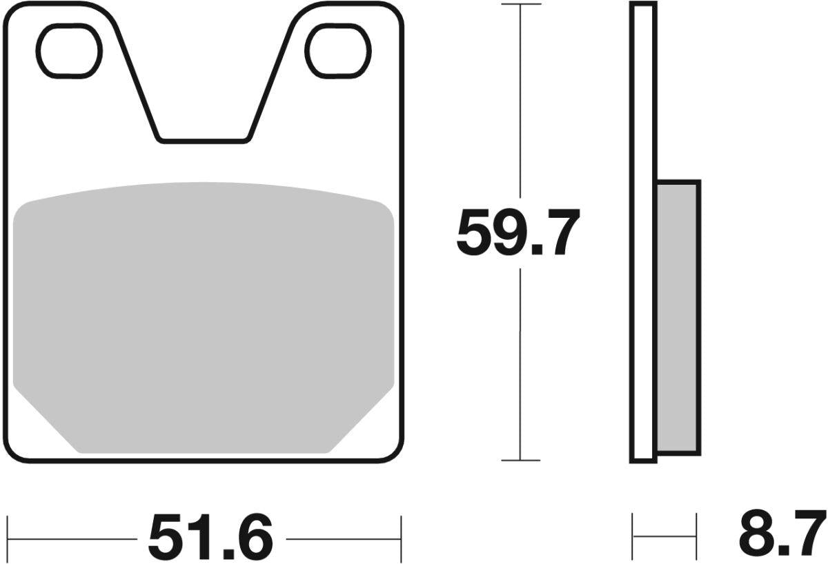 Sbs RQ Road Racing Carbon Tech Brake Pad For Yamaha YZF-R7 1998-2022 733RQ