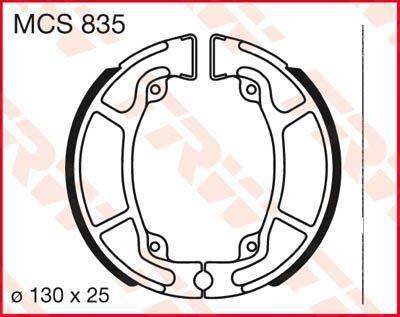 Trw Brake Shoes For Honda CB 125 F CBS 2001-2024 Set MCS835