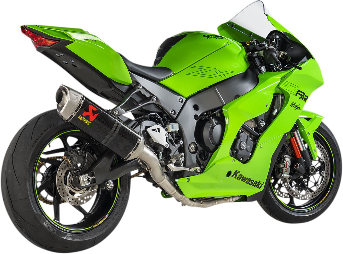 Akrapovic Evolution Line Exhaust System Green For Kawasaki ZX-10 R 1000 19-24 S-K10E10-RC
