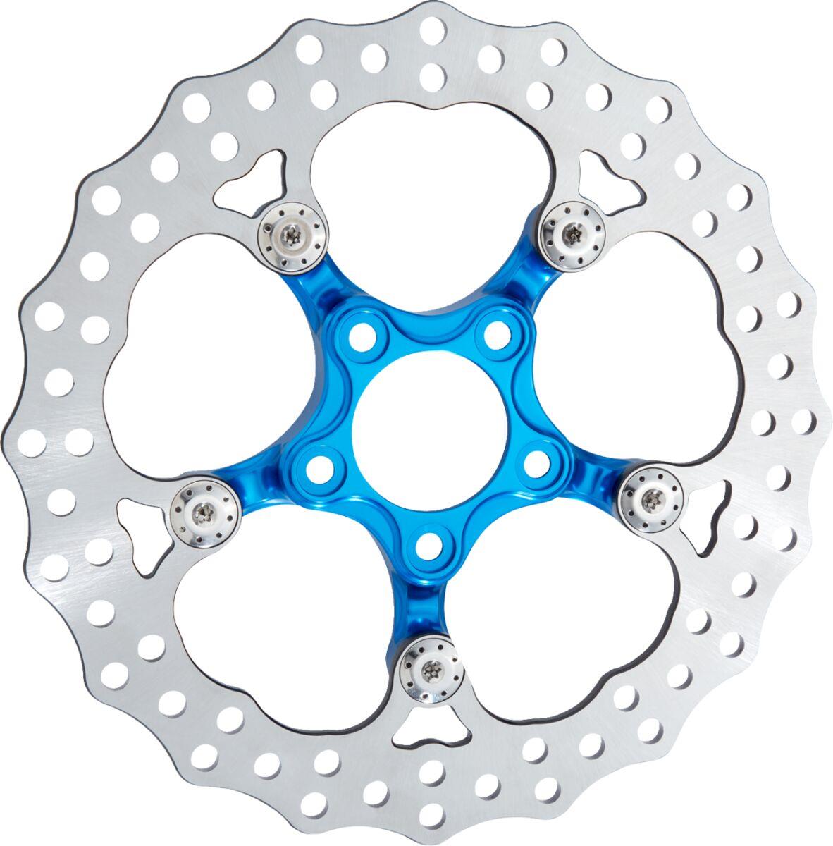 Arlen Ness Spider Rotor 320mm Blue High-Carbon Brake Disc 300-109