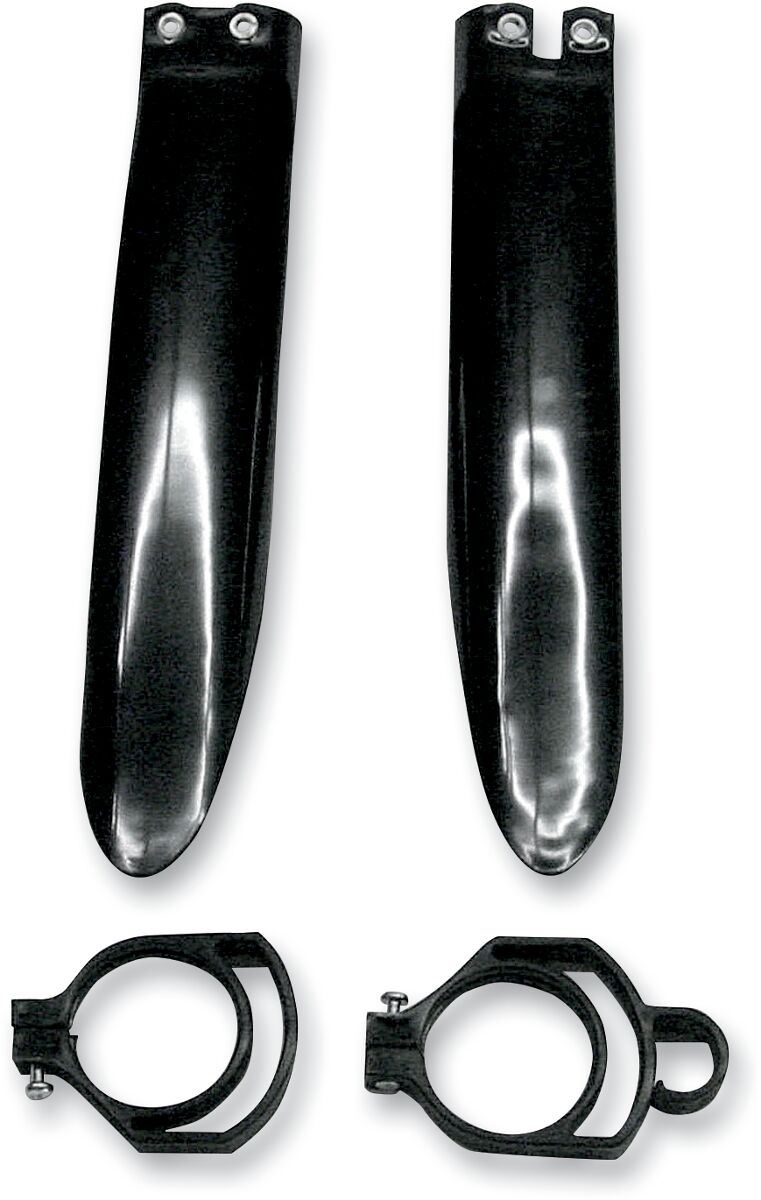 UFO FORK SLIDER PROTECTORS KAWASAKI KX85 BLACK KA03711-001