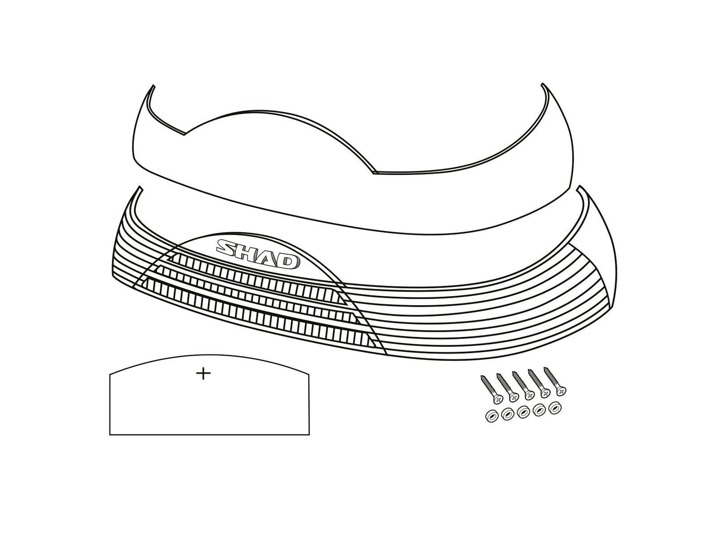 SHAD SH46 Replacement Red Reflectors D1B465CAR