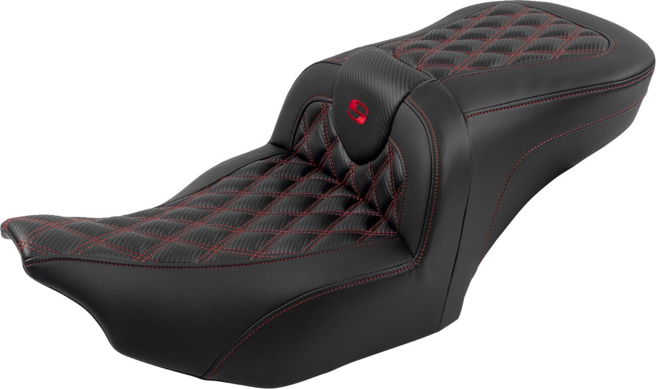 Saddlemen Roadsofa Lattice Stitch With Backrest For HD FLTRXSE 1977 23-24 823-07-206B4