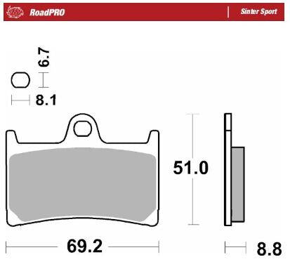 Moto-Master RoadPro Sinter Sport For Yamaha MT-09 1989-2026 402805