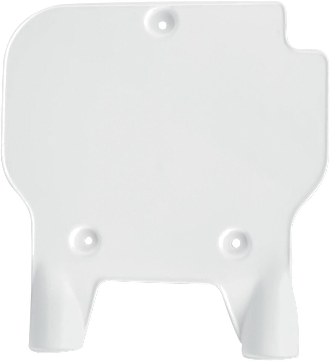 UFO FRONT NUMBER PLATE KAWASAKI KX80 WHITE KA02761-047