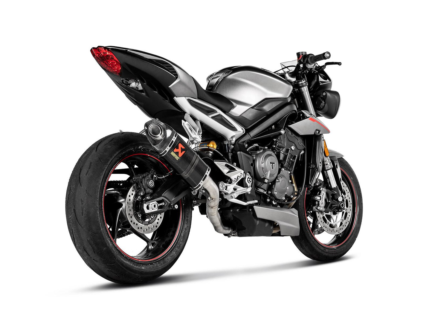 Akrapovic Slip-On Line Muffler CF For Triumph Street Triple 765 RS 17-23 S-T7SO2-APC
