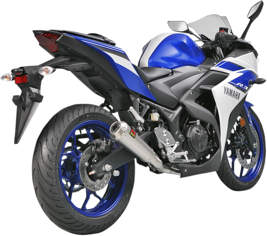 Akrapovic Racing Line Exhaust System Silver SS For Yamaha YZF-R25 15-24 S-Y2R1-CUBSS