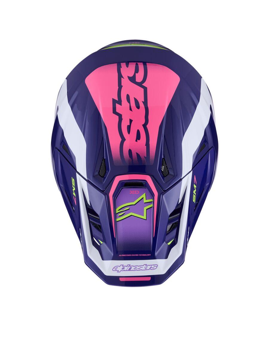 ALPINESTARS SM7 Deed Helmet PURPLE/PINK 2025 Model