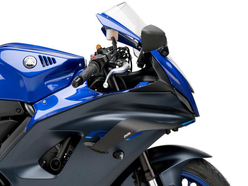 PUIG Racing Downforce Spoilers Matt Black for Yamaha YZF R7 22-25 21223J