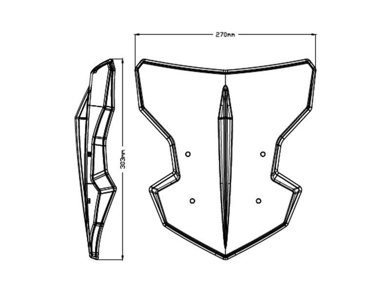 Puig Flanker Screen Dark Smoke 21336W
