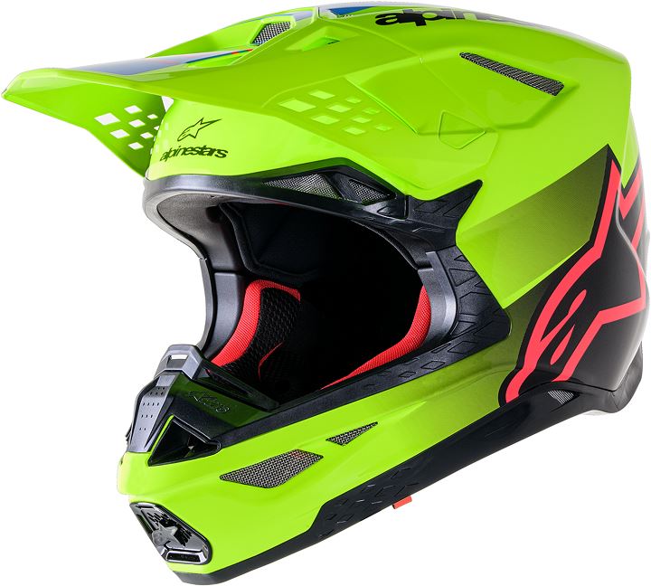 ALPINESTARS Supertech M10 Yellow & Black Unite MX Helmet