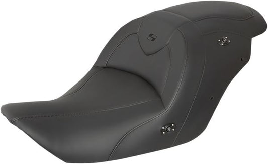 SADDLEMEN Roadsofa™ One-Piece Seat Black Heated Without Backrest H23-20-187HCT