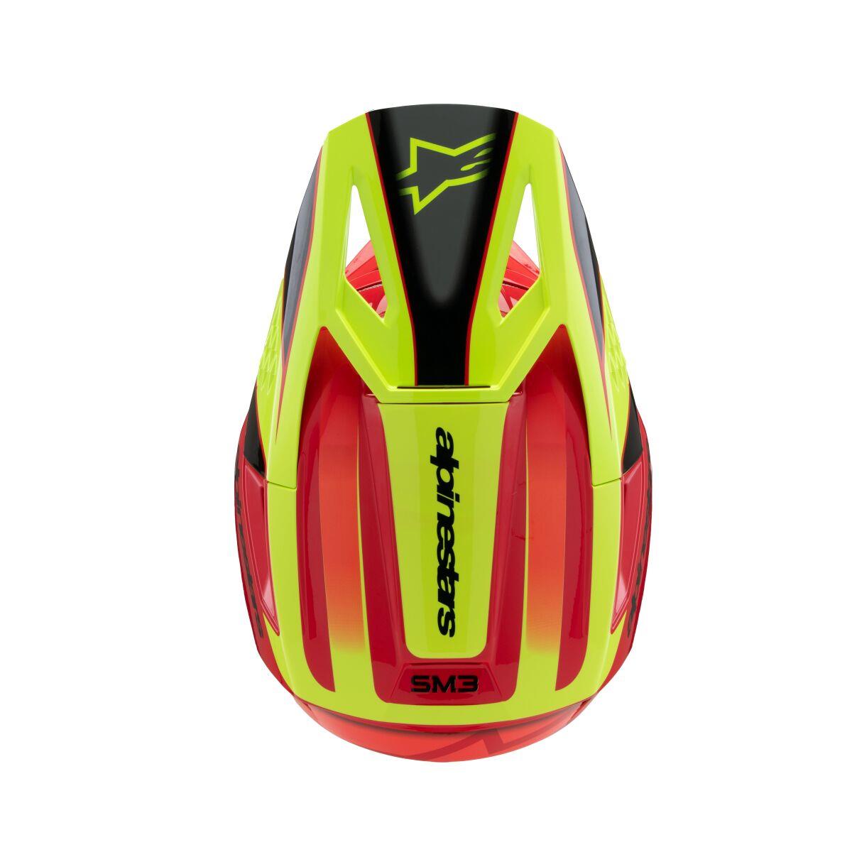 ALPINESTARS Youth S-M3 Fray Red/Yellow MX Helmet