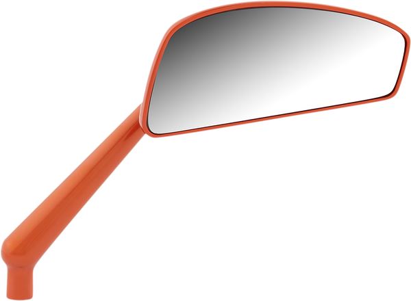 Arlen Ness Tearchop Mirror Anodized Orange Stainless Steel Screw-In Right 510-020