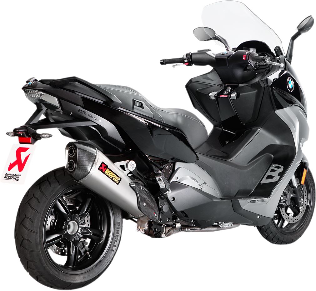 Akrapovic Slip-On Line Scooter Muffler TI/CF For BMW C 650 16-20 S-B6SO7-HZAAT