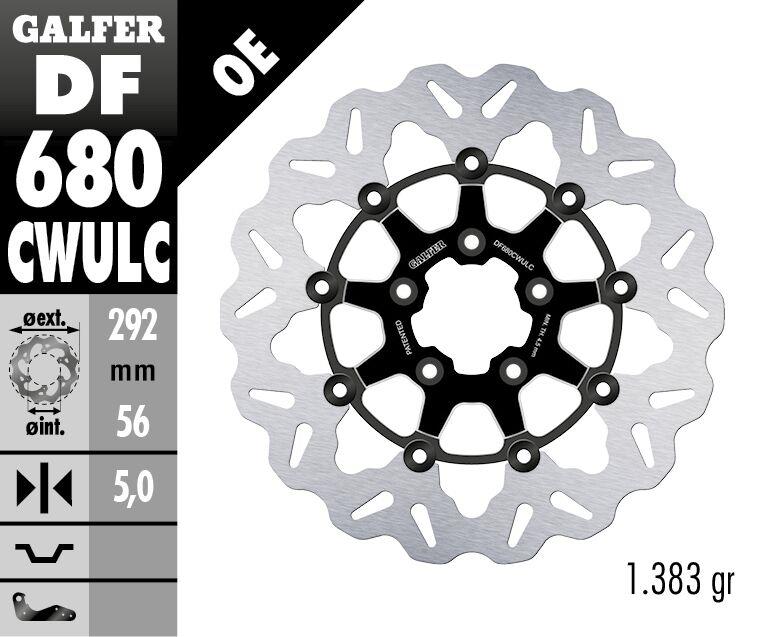 Galfer Brake Rotors For Harley Davidson FXBBS 1868 2000-2023 DF680CWULC