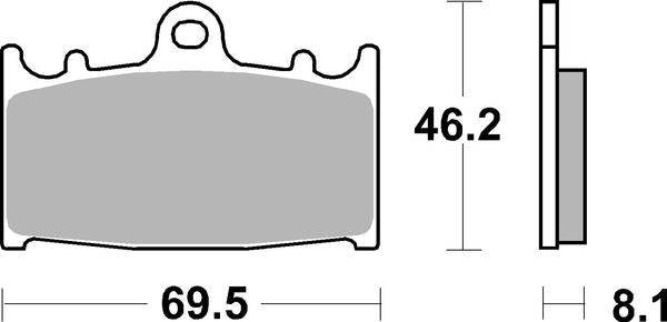 Sbs DS Racing Dual Sintered Brake Pads For Suzuki GSX-R 600 1994-2003 631DS-1