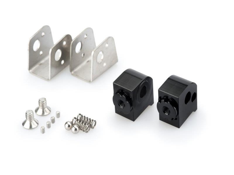 Puig Pillion Adjustable Footpeg Adaptors Black 5591G