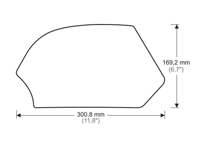 Puig Side Tank Pad Protector Clear 9008P