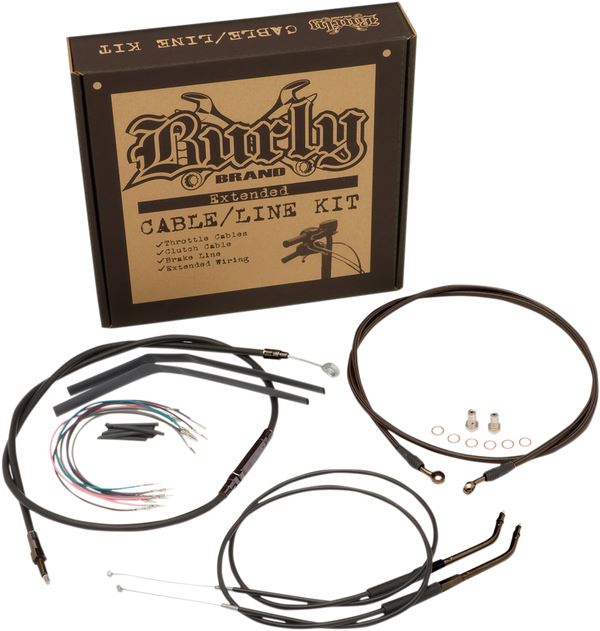 Burly Brand Jail Bar Cable Kit For Harley Davidson XL 1200 C 2007-2013 B30-1139
