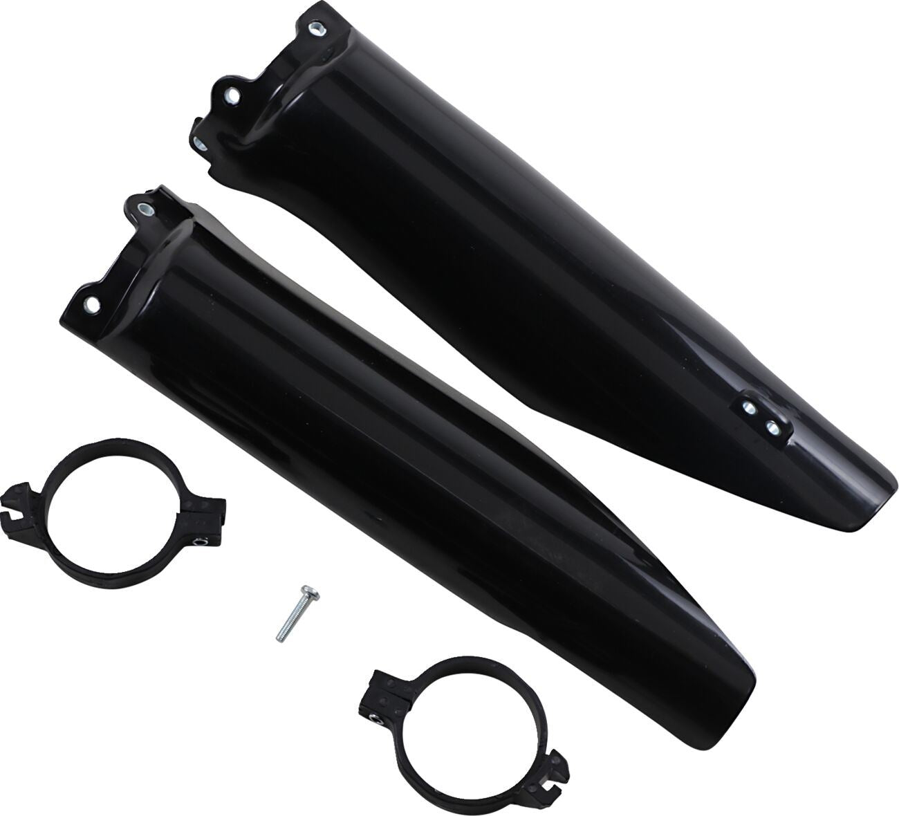 UFO FORK SLIDER PROTECTORS KAWASAKI KX125/250/KFX250 BLACK KA03760001
