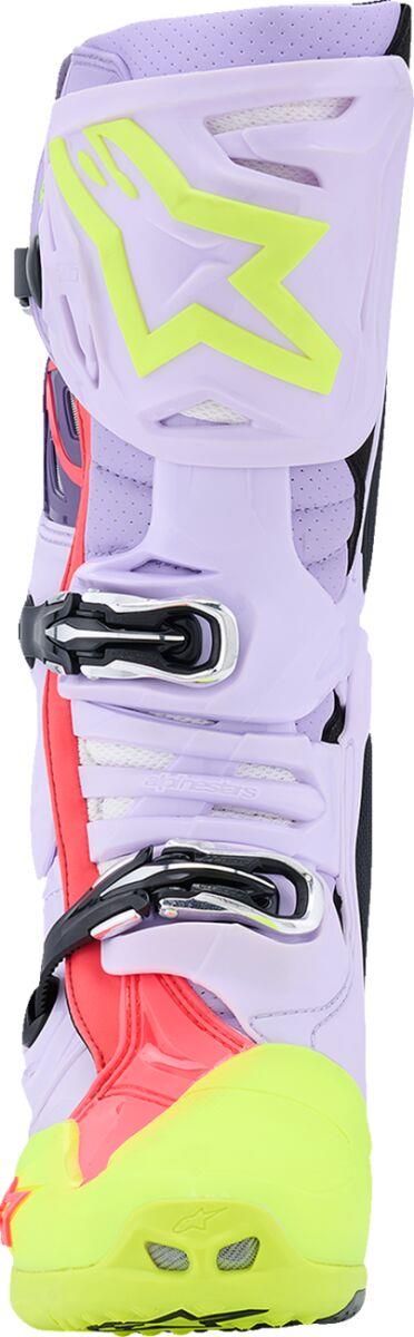ALPINESTARS Tech 10 Supervented Boots PURPLE/YELL/DIVA PNK 2025 Model