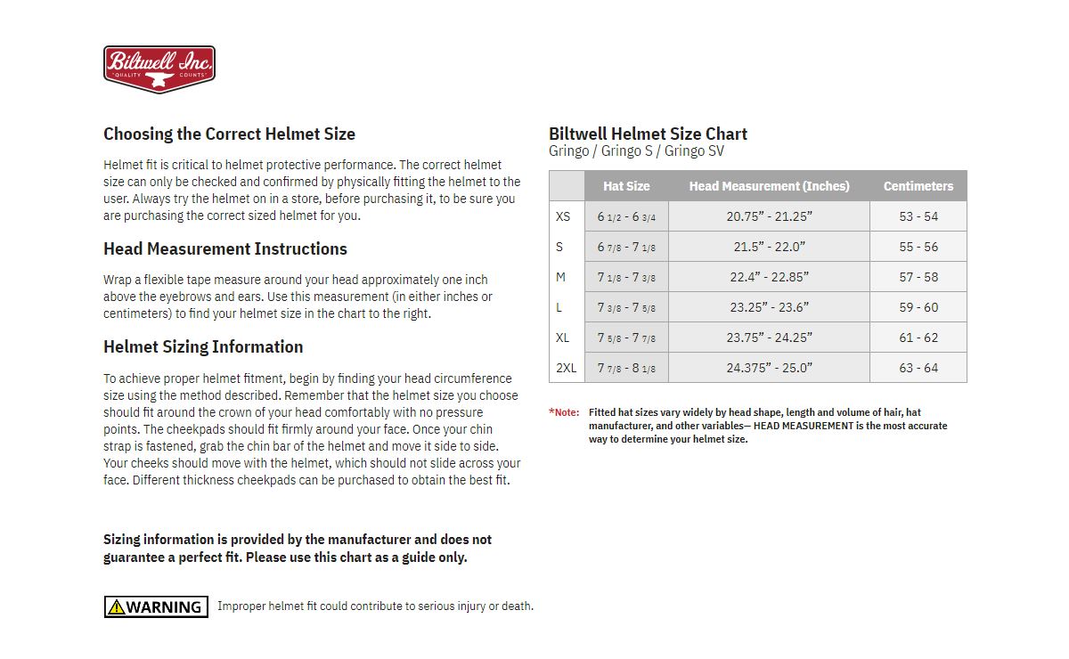 BILTWELL Gringo White Motorcycle Helmet