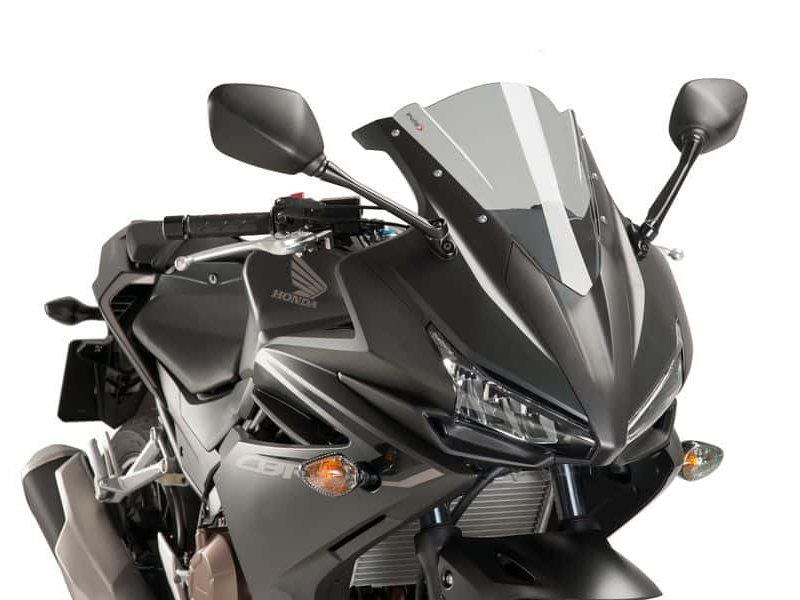 PUIG Z-Racing Screen Light Smoke for Honda CBR500 R 16-18 8903H