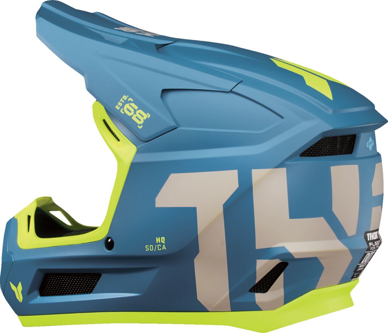THOR Youth Fleet Forge Helmet BLUE 2025 Model