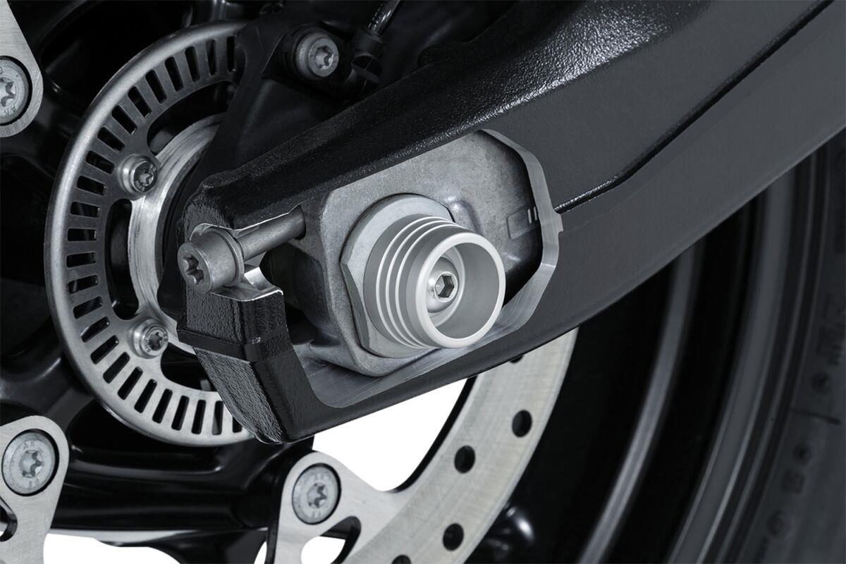Kuryakyn Rear Axle Slider For BMW F 850 GS 2010-2023 Anodized Silver KUR3817