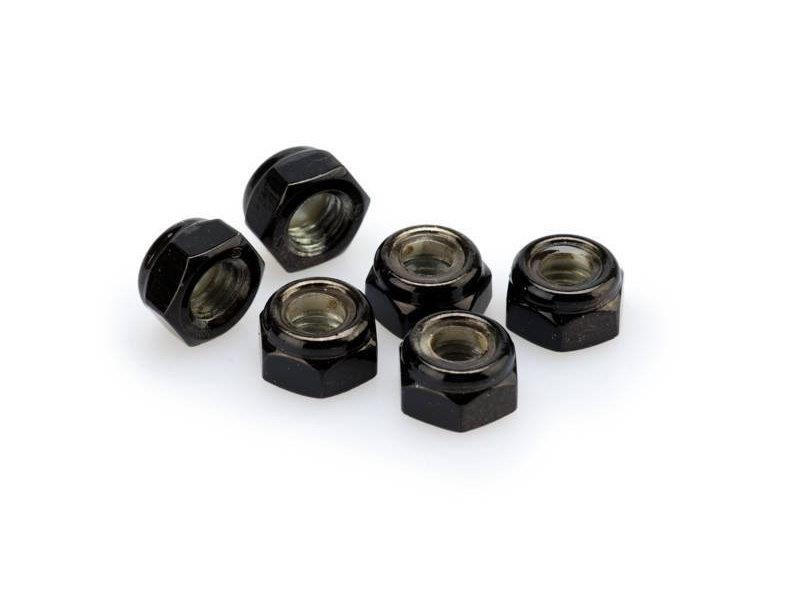 PUIG M8 Locknuts x 6 Black Universal 0832N
