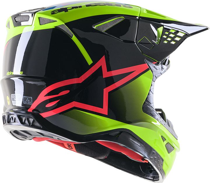 ALPINESTARS Supertech M10 Yellow & Black Unite MX Helmet