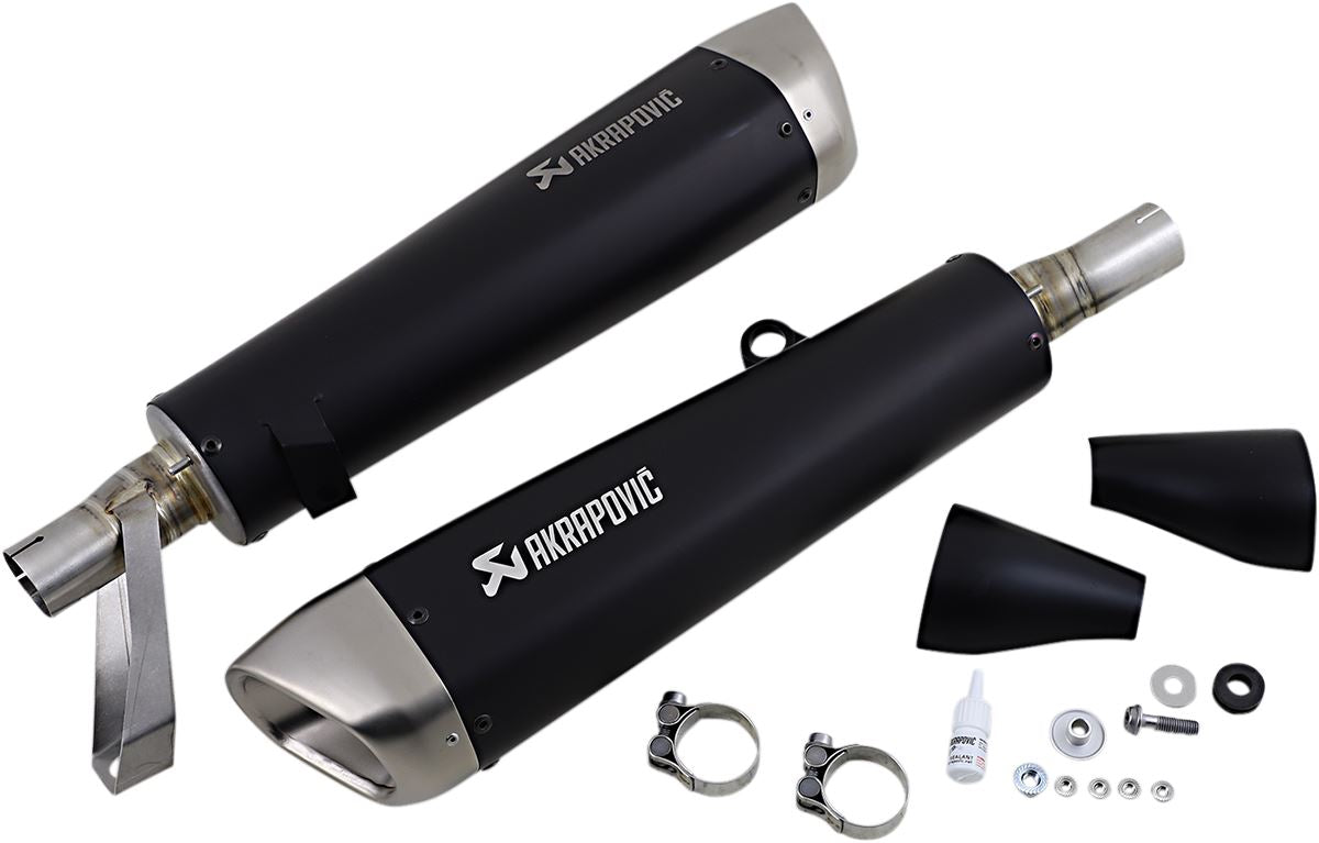 Akrapovic Slip-On Line Muffler TI Black For Triumph Street Twin 900 16-20 S-T9SO2-HCQTBL
