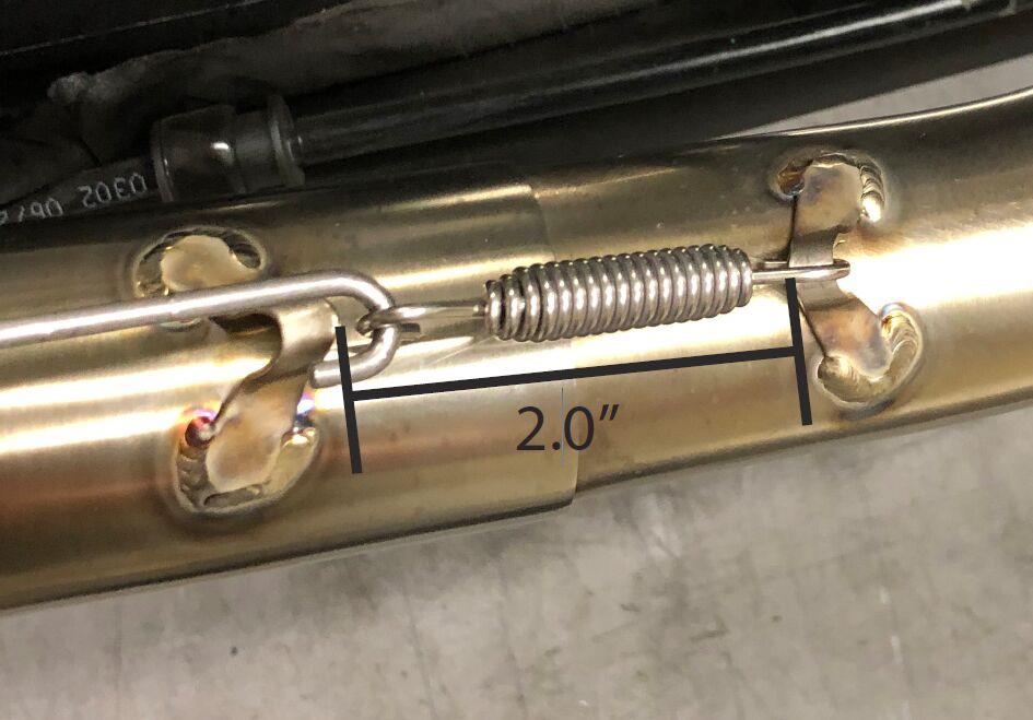 Vance & Hines Exhaust Spring Replacement Silver Stainless Steel A115SP