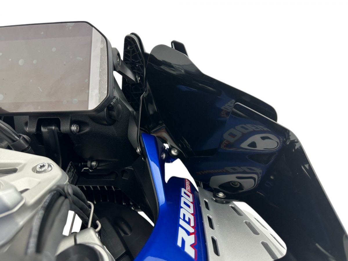 WRS Side Deflectors Larger For BMW R1300GS Adventure Matt Black Bm106no